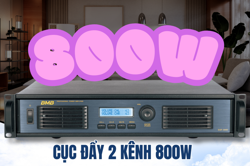 Cục đẩy 2 kênh 800W 
