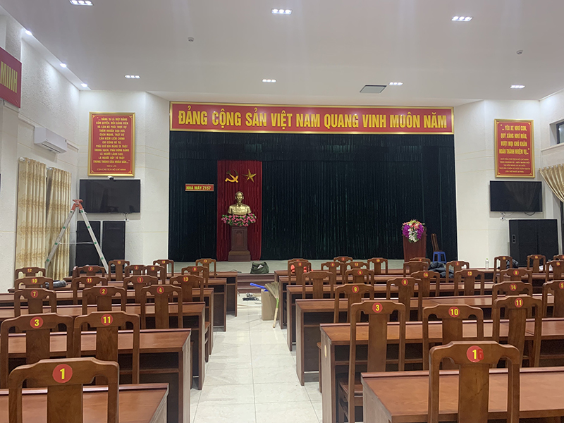 Cấu hình âm thanh hội trường diện tích 150m2 Cấu hình âm thanh hội trường diện tích 150m2