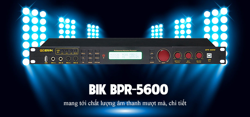 BIK BPR-5600 sử dụng bộ xử lý DSP 32 bit/48kHz mang tới âm thanh mượt mà, chi tiết