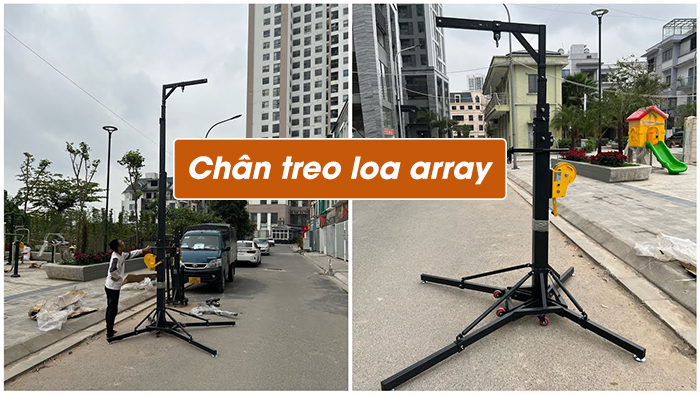 Chân treo loa array