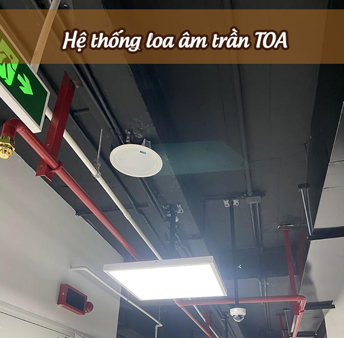 Lắp đặt loa âm trần TOA cho các nhà máy xí nghiệp