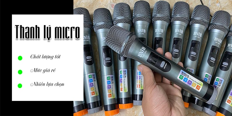 Mua thanh lý micro có dây và không dây có lợi không