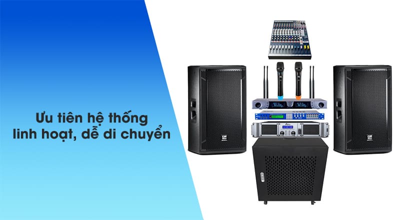 Xu hướng chọn bộ dàn linh hoạt, dễ di chuyển