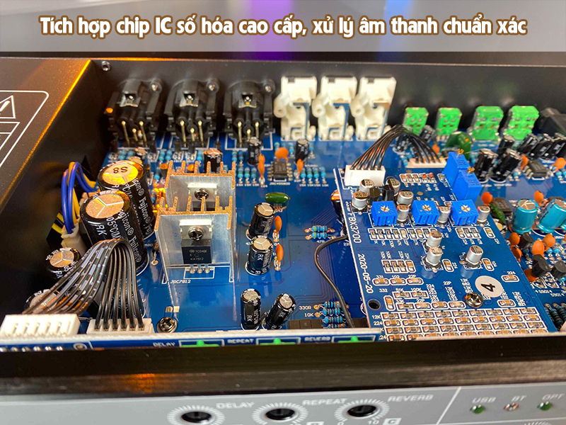 Tích hợp chip IC số hóa cao cấp xử lý âm thanh chuẩn xác