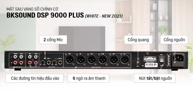 Vang cơ lai số giá rẻ BK Sound DSP 9000 tích hợp công nghệ VÁ cho âm thanh đầy đặn